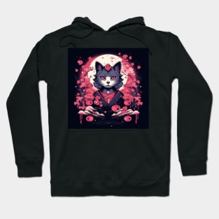 Geisha cat Nekomata Hoodie